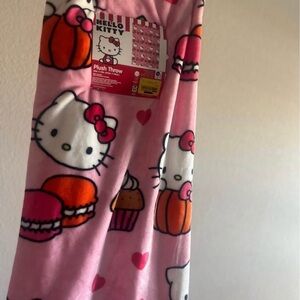 Hello Kitty Macaron & Pumpkin Blanket